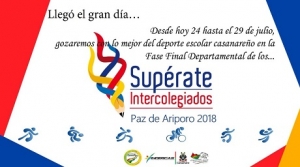Inician los Juegos Supérate Intercolegiados 2018