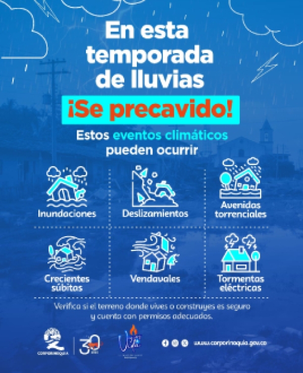 Corporinoquia emite alerta por incremento de las lluvias debido al Fenómeno de La Niña