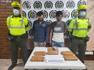 Casanare: llevaban 3.000 gramos de marihuana en una maleta