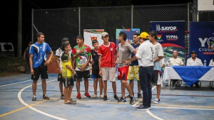 Cancha cubierta de El Raudal ya cuenta con alumbrado modernizado