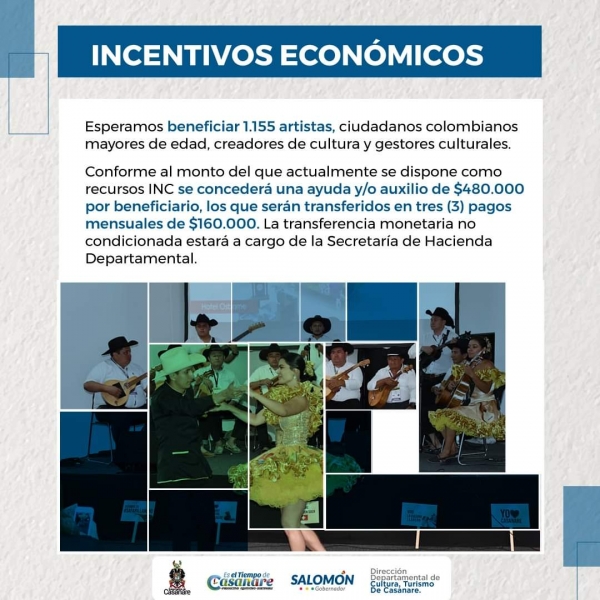 Abierta convocatoria para que artistas, gestores y creadores culturales accedan a incentivos económicos de apoyo