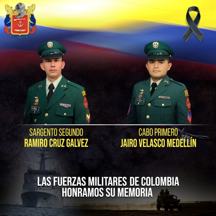 Dos militares asesinados en combates con disidencias de las Farc en Puerto Rondón, Arauca