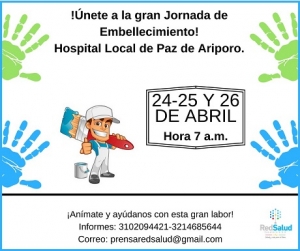 Primera gran jornada de embellecimiento Hospital Local de Paz de Ariporo