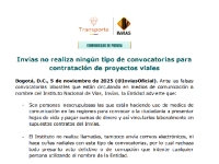 Invías advierte sobre falsas convocatorias laborales