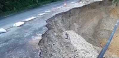 Sigue cerrada la vía alterna que comunica a Monterrey con Tauramena