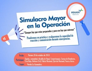 Mañana Simulacro Mayor en la Operación de Equión