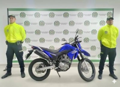 Policía recuperó motocicleta hurtada en Yopal