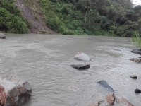 Riesgo de avalancha por taponamiento de río Chiquito en Labranzagrande
