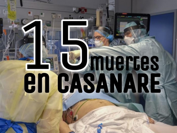 Van 15 fallecidos por el Covid19 en Casanare