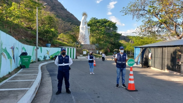 Movilidad segura en el Mirador de la Virgen de Manare durante Semana Santa