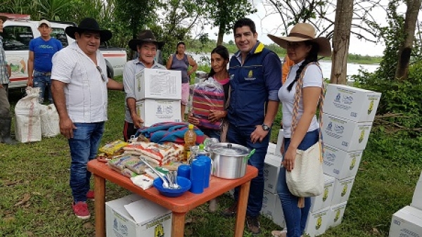 Familias damnificadas por el invierno en Hato Corozal, recibieron ayuda humanitaria