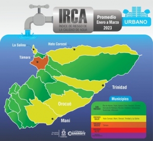 En riesgo medio se encuentra la calidad de agua del municipio de Támara