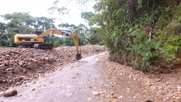 Obras de protección en variante a Sácama busca evitar nueva emergencia