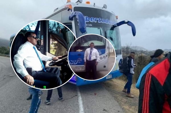 Murió conductor de bus que salvó a sus 30 ocupantes a pesar de sufrir infarto