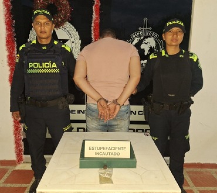 Capturado un hombre en Paz de Ariporo cuando intentó ingresar marihuana a instalaciones policiales