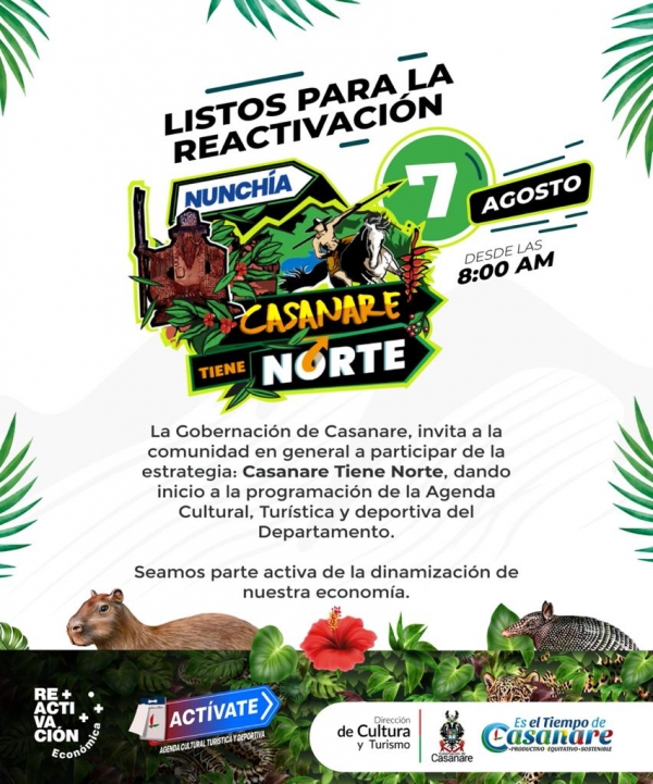 Este sábado todos los caminos conducen a Nunchía con la estrategia &#039;Casanare Tiene Norte&#039;