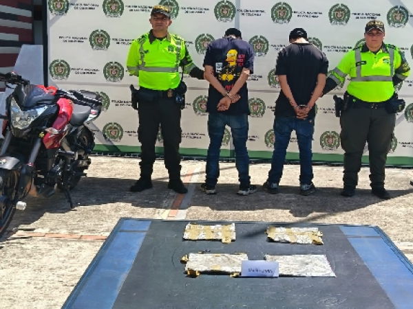En La Guafilla fueron capturados dos hombres por el delito de tráfico de estupefacientes