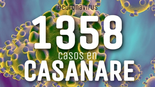 Casanare llegó a 1358 casos de Covid19