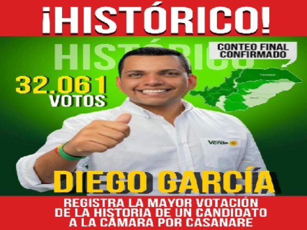 Diego García hace historia en Casanare