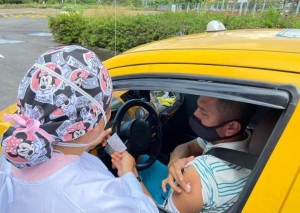 Taxistas de Yopal se vacunaron contra el covid-19 para realizar carreras seguras