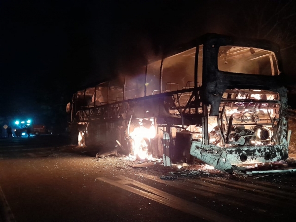 Incineraron bus de la empresa Libertadores en vías de Casanare