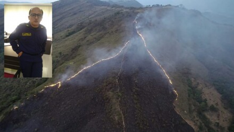 Desde ayer arde el Rincón del Soldado