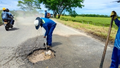Se adelantan trabajos de mejoramiento de la vía Yopal -Morichal