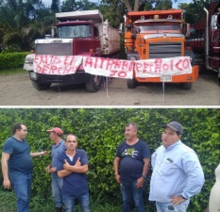 Transportadores denuncian que petrolera se niega a contratarlos porque no tienen carros nuevos