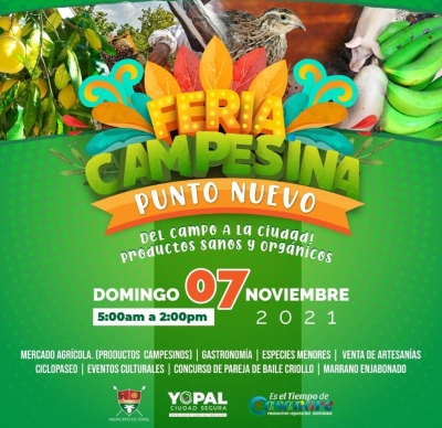 Este domingo todos para Punto Nuevo al Mercado Campesino