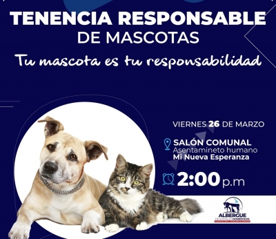 En Mi Nueva Esperanza realizarán jornada de revisión médica veterinaria