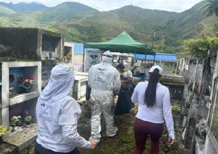 UBPN recuperó cinco cuerpos no identificados del cementerio de Sácama