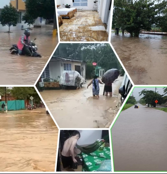 El torrencial aguacero en Aguazul se llevó a su paso electrodomésticos, enseres y animales