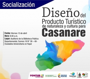 Hoy, gobernación socializará el diseño del producto turístico de naturaleza y cultura