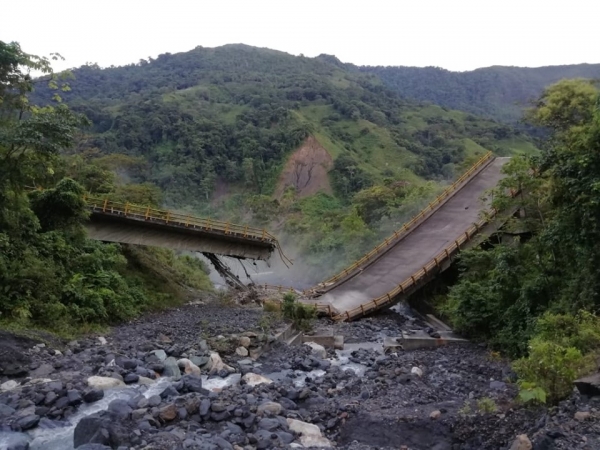 Se desplomó puente La Orquídea entre Aguazul y Sogamoso