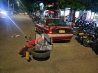 Accidente dejó un motociclista gravemente lesionando en Yopal