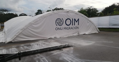 “Emergencia en carpa de OIM por fuertes aguaceros, ya fue superada”: Horo