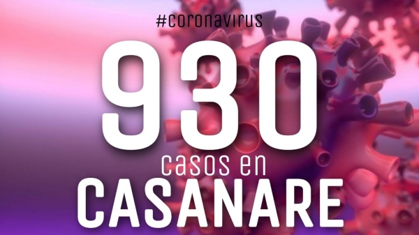 Casanare llegó a 930 casos y 21 fallecidos por el Covid19