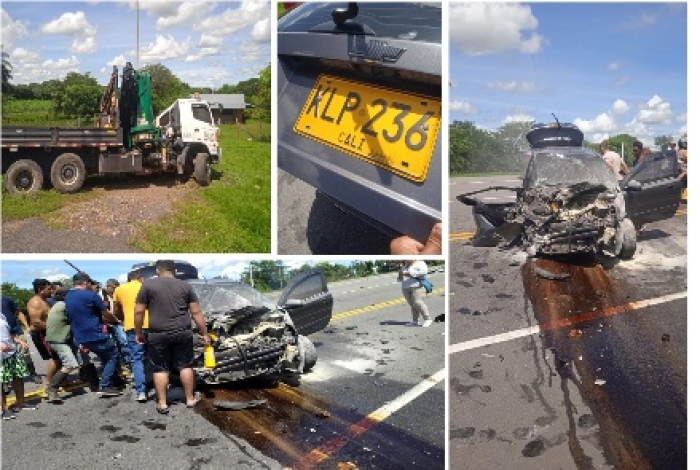 Aparatoso accidente en la Marginal de la Selva dejó cinco personas heridas