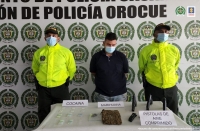 A la cárcel tras ser sorprendido con estupefacientes y tres armas de gas comprimido en Orocué