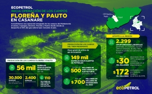 Ecopetrol recibió de Equión los campos Floreña y Pauto en Casanare