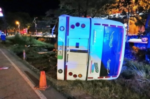 Fallece hombre en un accidente de un bus escolar en Paz de Ariporo