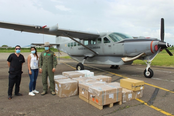 Fuera Aérea transportó nuevos ventiladores para el Hospital Regional de la Orinoquía