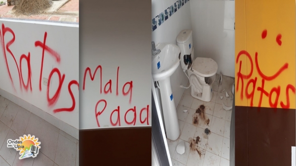 Vándalos hacen de las suyas en Institución Educativa de Villanueva