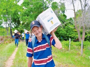 Distribuyen ayuda para damnificados por inundaciones en Maní, Casanare