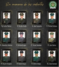 Revelan identidades de los 12 policías muertos en ataque con dron a helicóptero en Amalfi