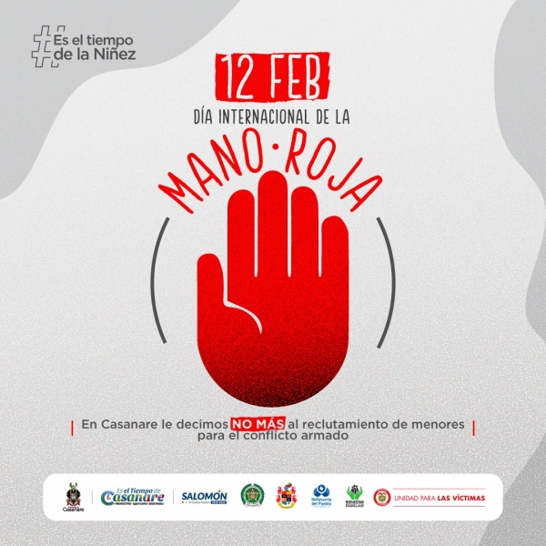 Hoy es el Día Internacional de las Manos Rojas