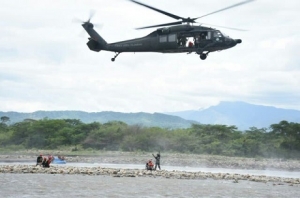 Simulacro de evacuaciones de víctimas por inundación promovió la Fuerza Aérea