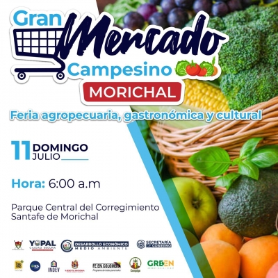 Mercado Campesino se realizará este domingo en el corregimiento de Morichal