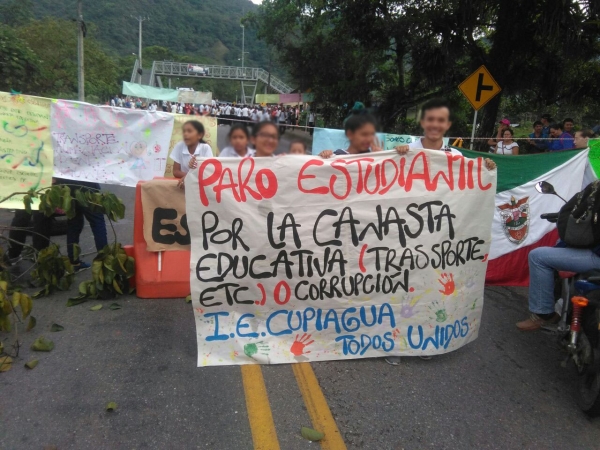 Bloqueadas vías en Casanare por protestas estudiantiles