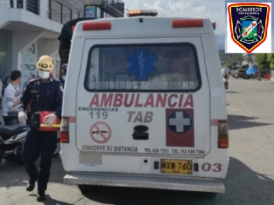 En Tauramena motociclista sufrió varias heridas luego de colisionar contra un camión